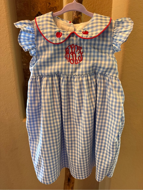 Cecil And Lou Other - Cecil and Lou Size 6 Blue Gingham Kids Casual Dress with Red Trim